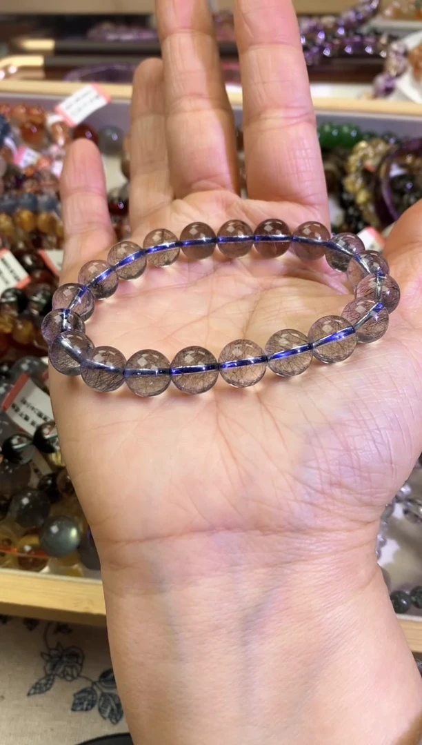 未镶嵌手链水晶蓝钢丝