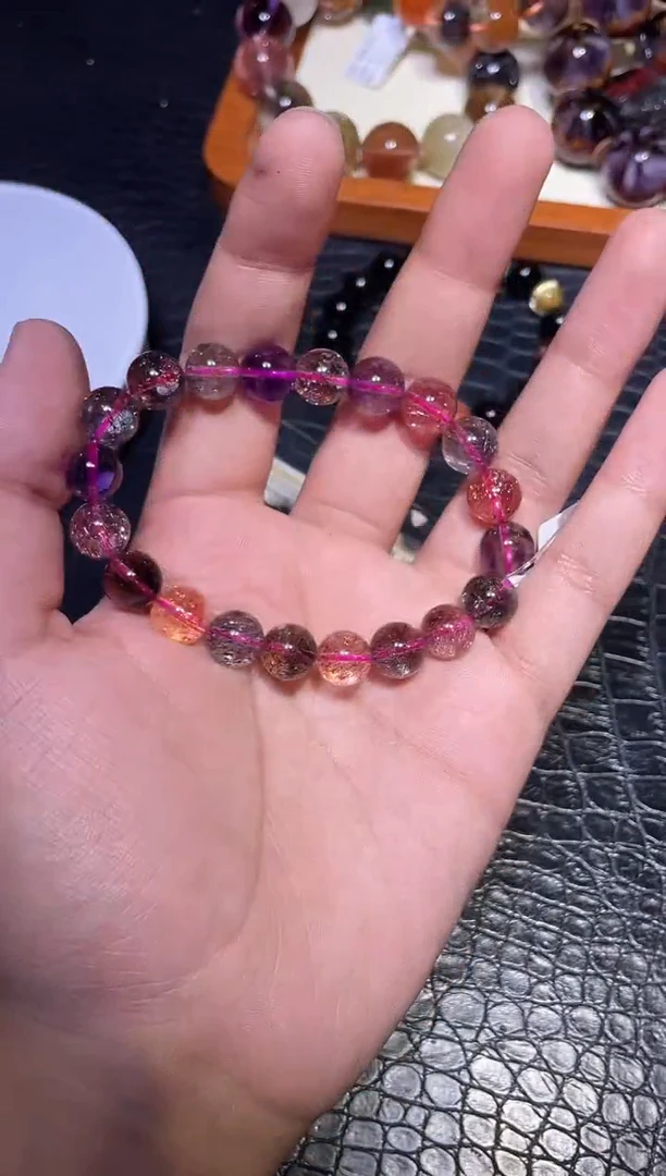 未镶嵌手链水晶?**馨超七单圈A10（多样性发其一）