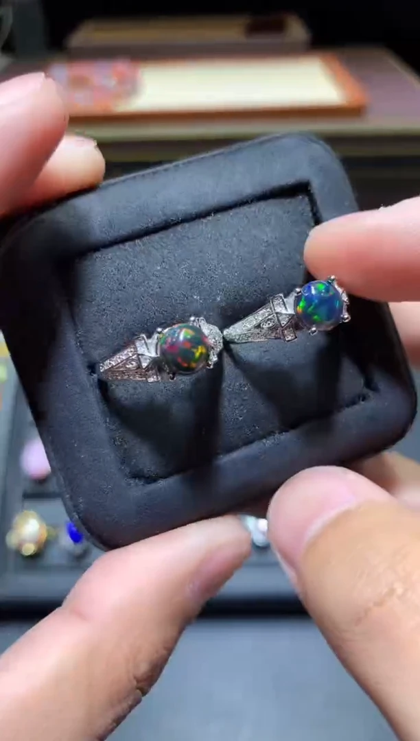 【闪购商品】欧泊戒指未镶嵌P63【多样性发其一】