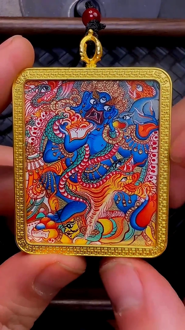吊坠嘴哥严选——1127黑财神唐卡