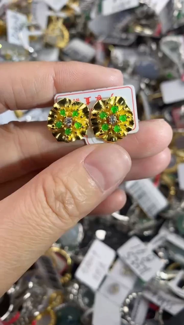 银S925镶嵌戒指翡翠11-11-11----8