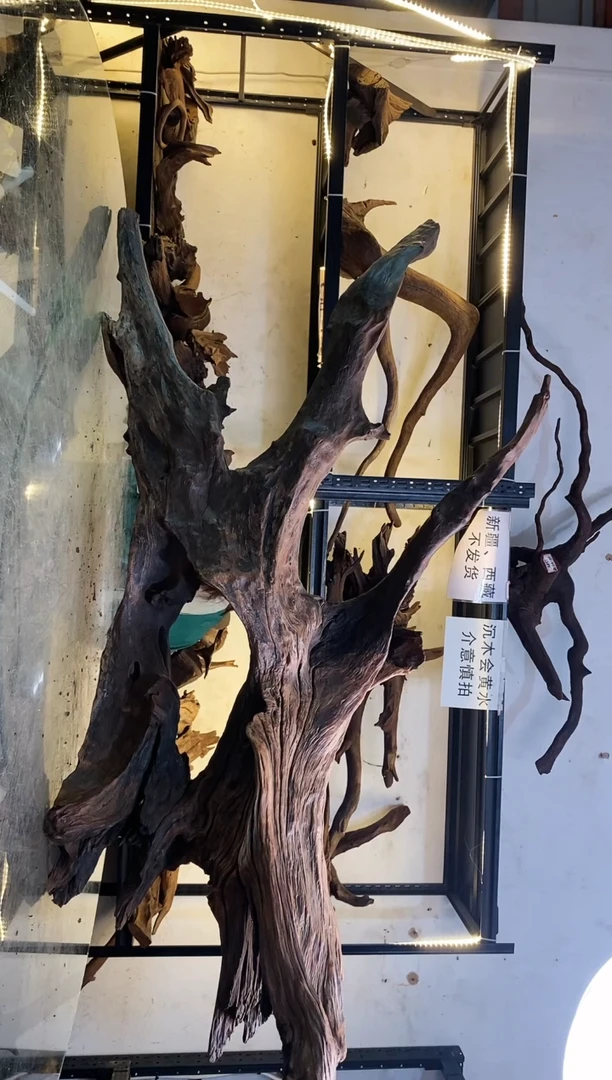 【闪购商品】柚木木艺鱼缸造景沉木177