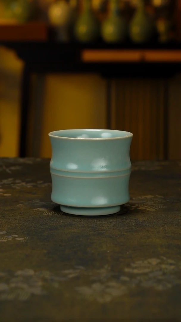 杯子瓷精品竹节杯