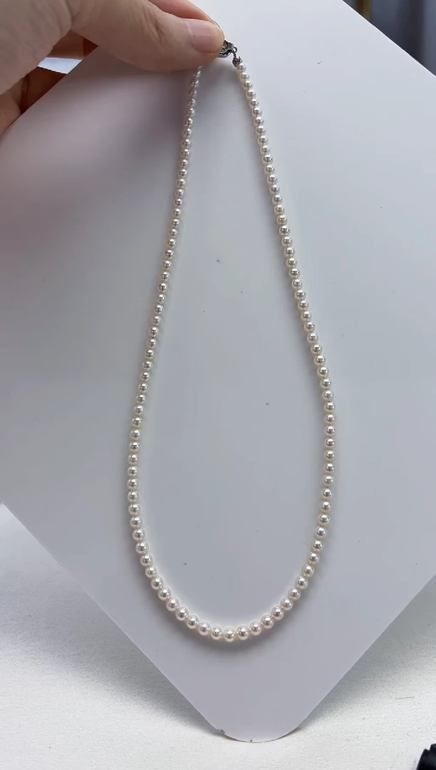 未镶嵌海水珍珠项链 【LNDI】海水akoya项链3.5-4  ZG12
