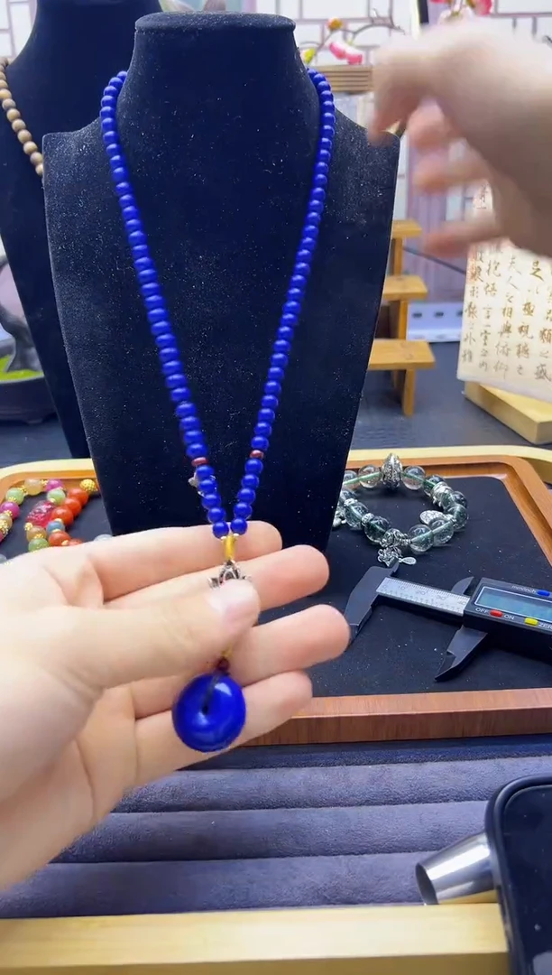 【闪购商品】青金石颈饰银S925镶嵌X315