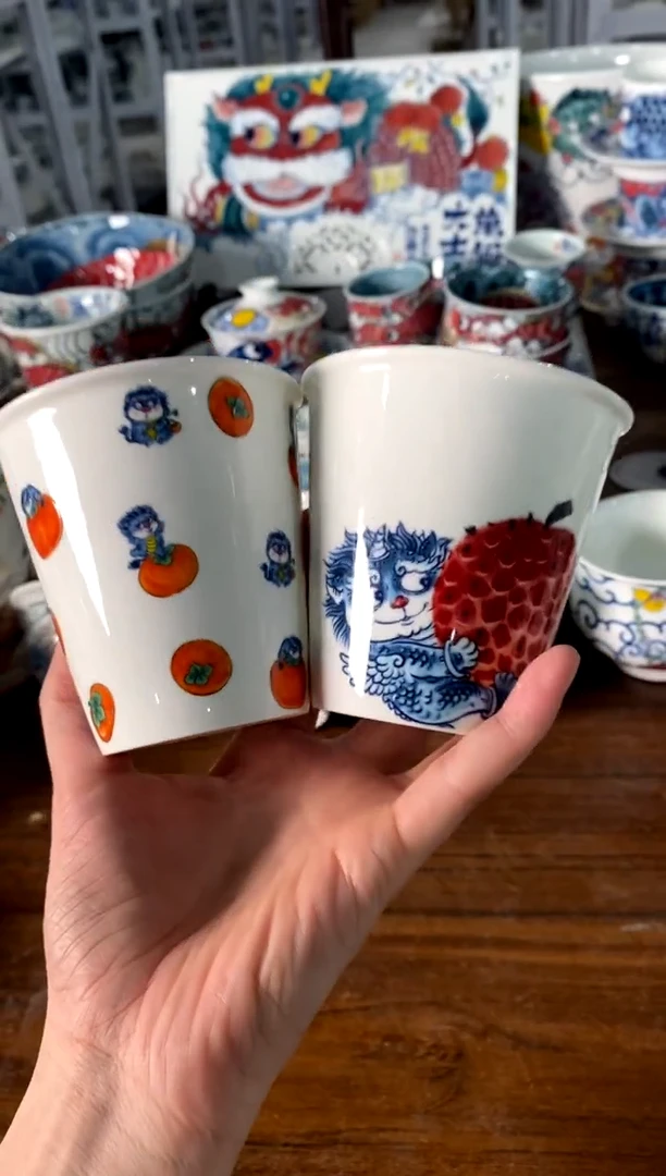 可乐杯一对[直播间微瑕福利价]