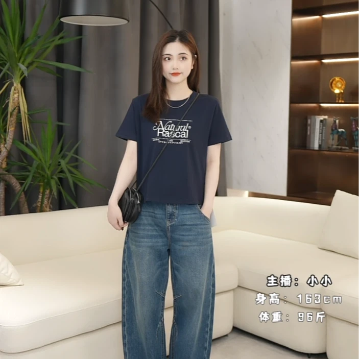 LAZYVISION/夏季新款女士圆领短袖T恤ZMD-28388小小