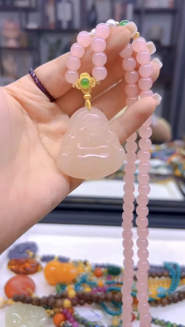 和田玉未镶嵌毛衣链M285