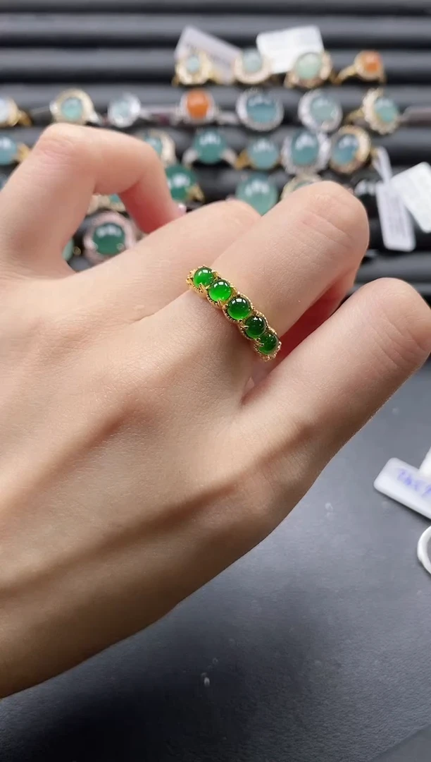 【闪购商品】翡翠戒指银S925镶嵌1111