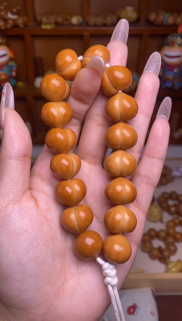 把件猴头核桃16➕超大尺寸玻璃底高定款柯基屁桃手持