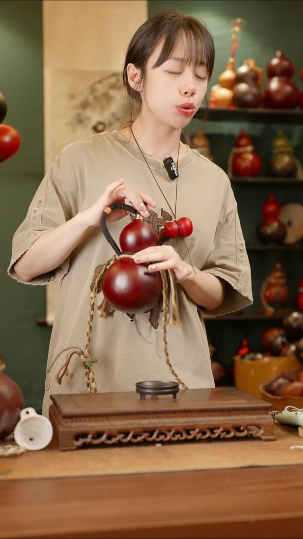 192号精品天然大漆酒葫芦一物一拍~