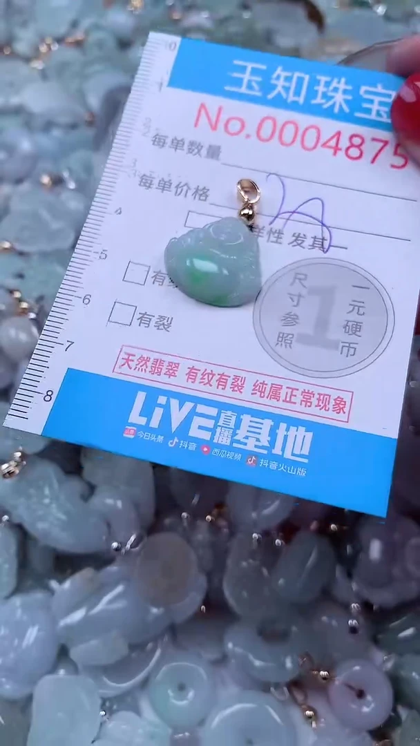 吊坠(不含链)未镶嵌翡翠4875