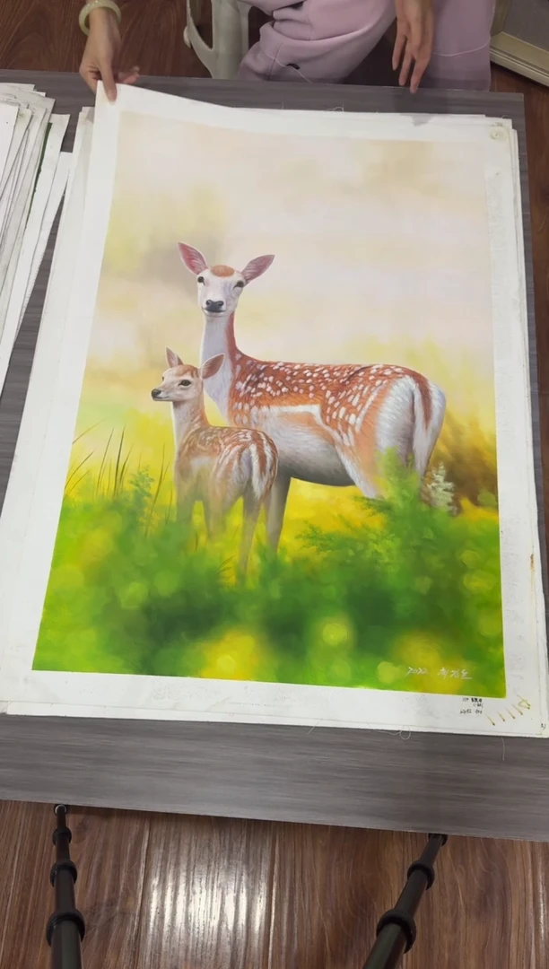 油画【123号】约90*60cm丨朝鲜原创纯手绘孤品油画丨顺丰包邮