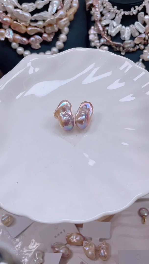 未镶嵌耳饰淡水珍珠【纯恬饰品】