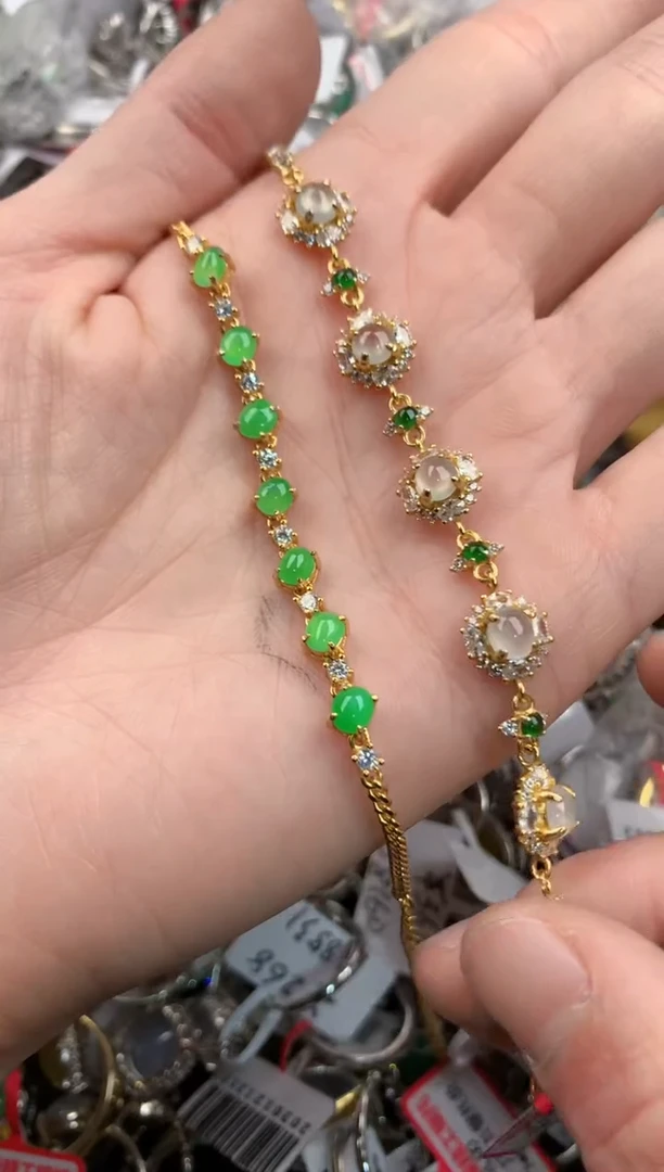 银S925镶嵌戒指翡翠222     6