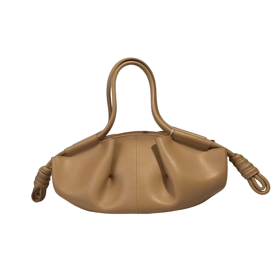 简约高级感韩版时尚云朵包单肩手提腋下包暖沙棕BK-2300-1