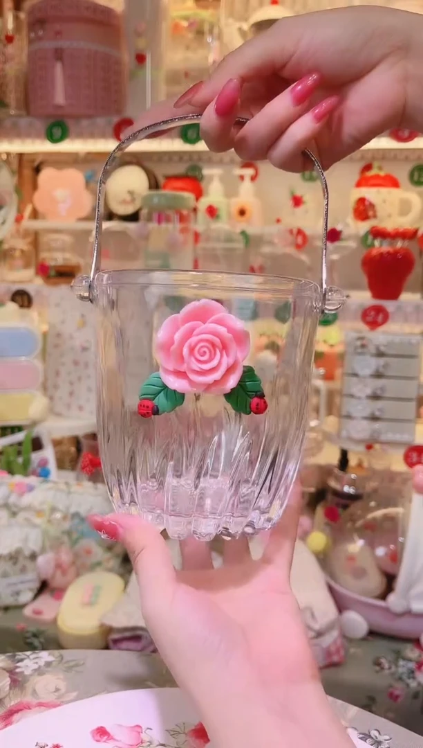 玻璃水果提桶——手工制作品质好！