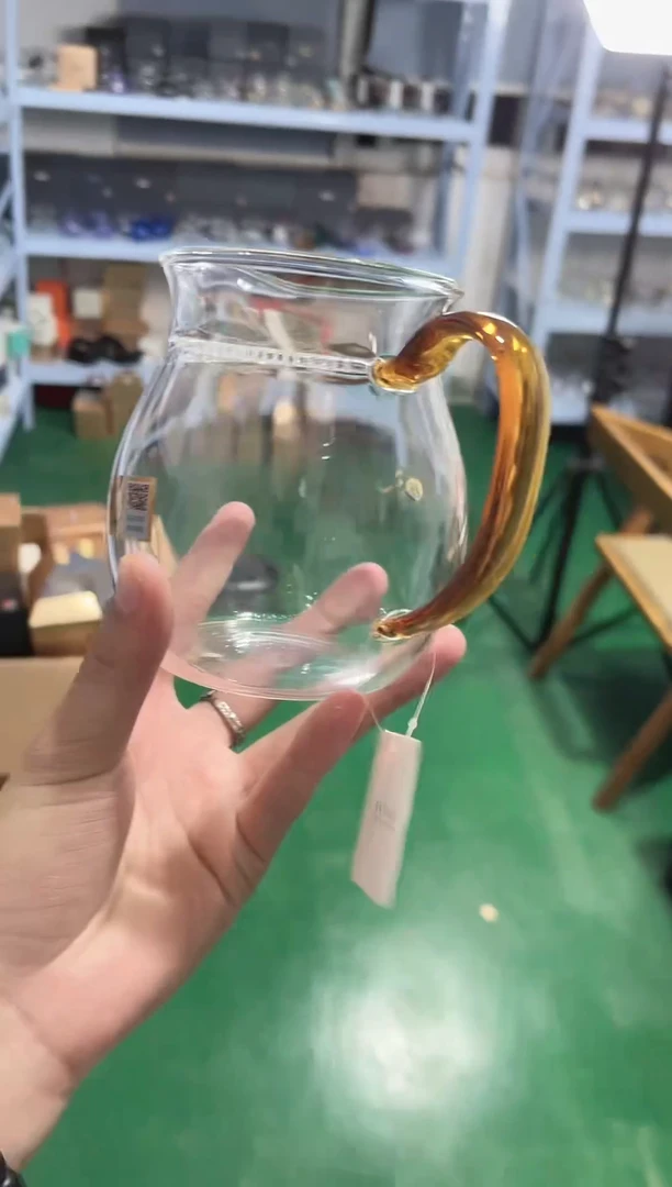 晶彩观禄煮茶器（月牙款）（琥珀色）定制款