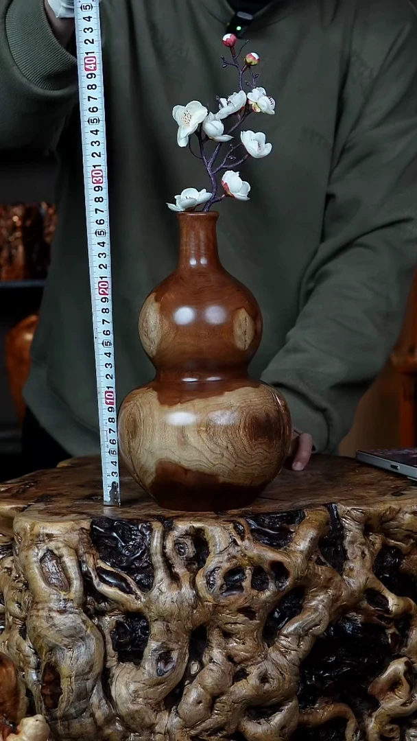 枣木百年鸡心枣木葫芦（高28）