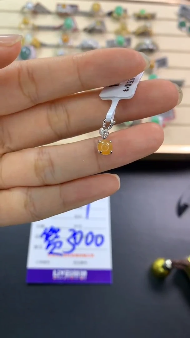 翡翠戒指银S925镶嵌翡翠 蛋面 银S925镶嵌
