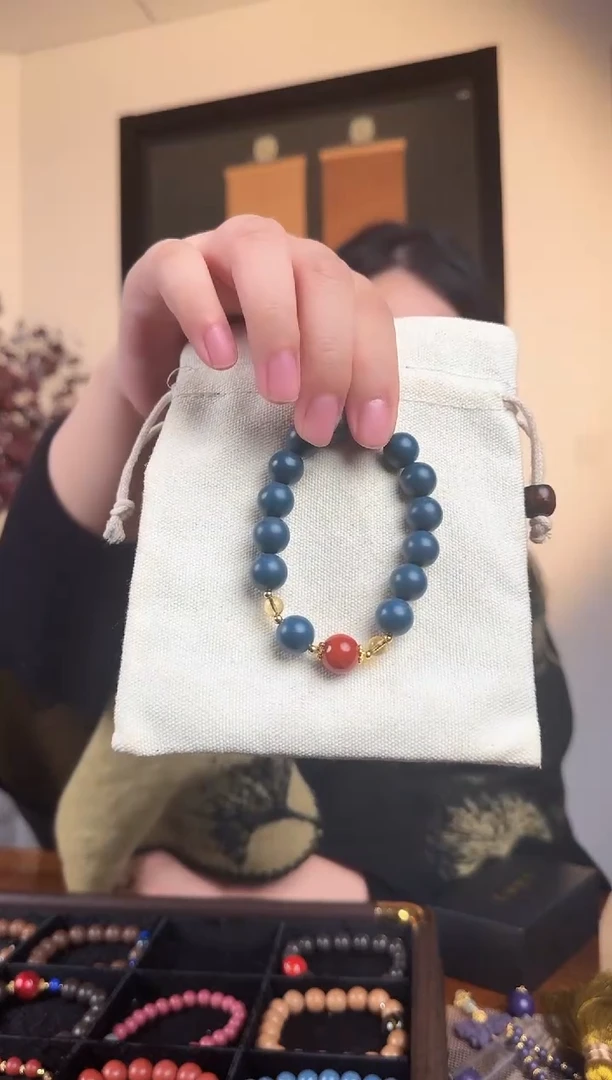 泥塑芳华碧城12mm设计款手串