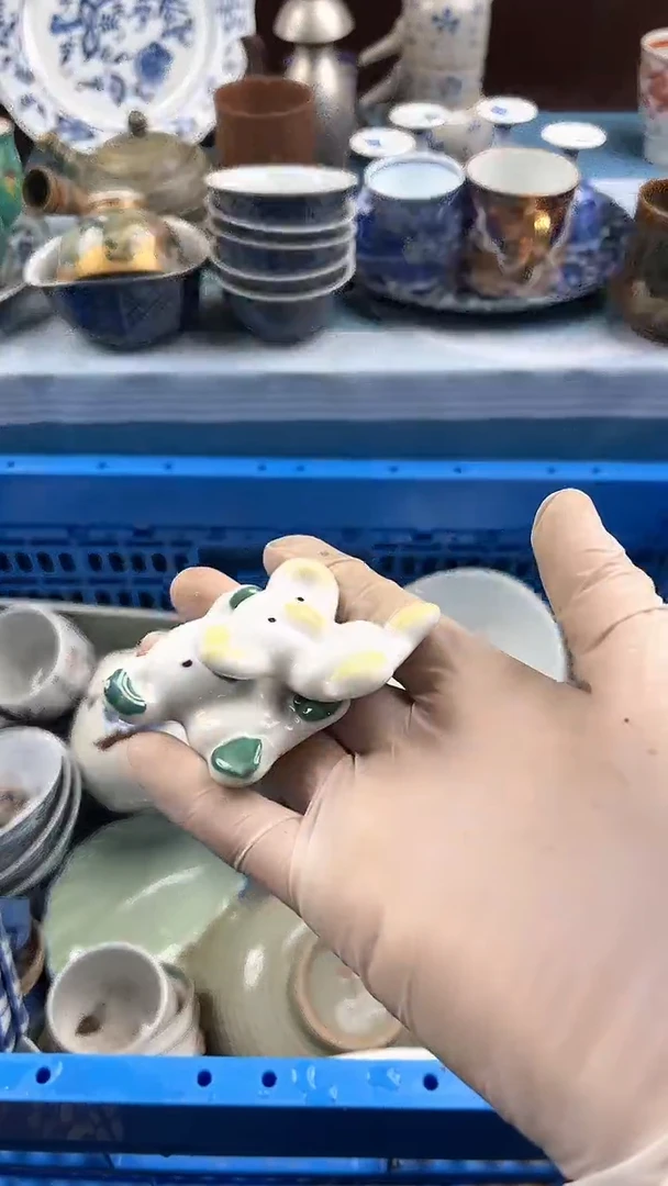 瓷片英歌瓷器满19.9包邮