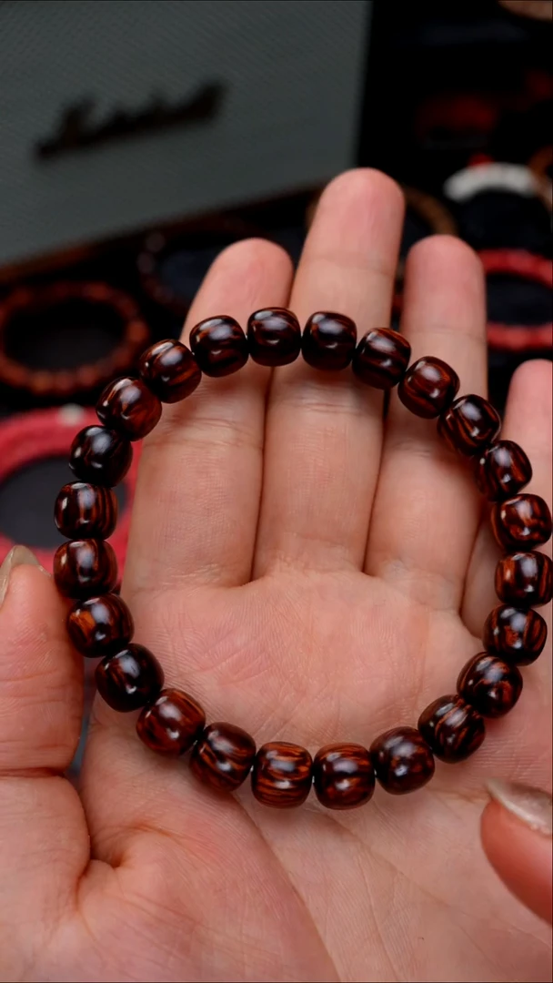 手串/手链黄花梨/降香黄檀花梨公红降8*9老型珠单圈
