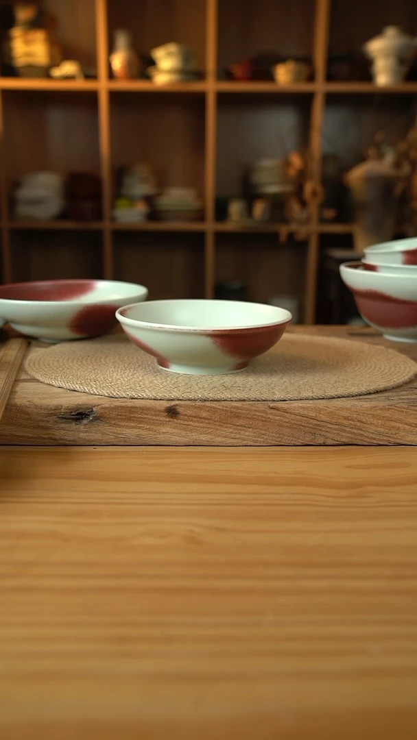 郎红系列的7英寸浅边圆盘1个