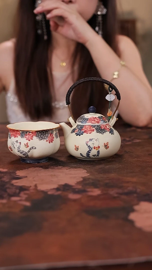 陶瓷茶具（无礼盒无茶盘）@@A13118
