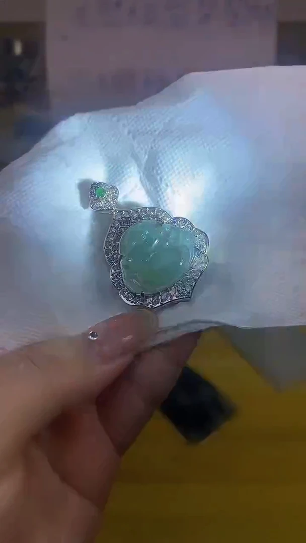 散珠翡翠天然缅甸翡翠A货8