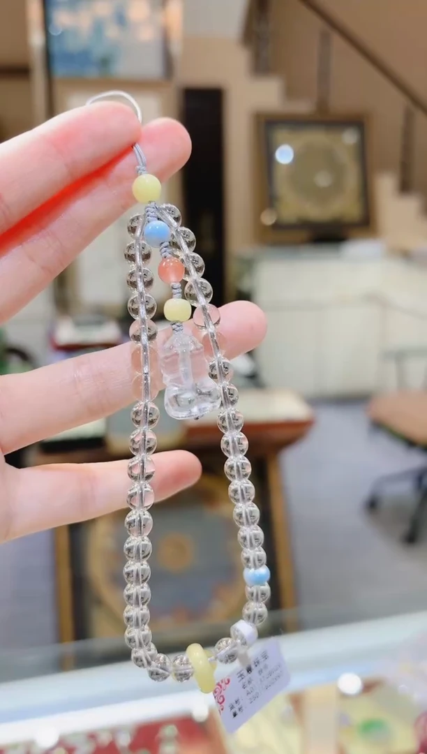 【闪购商品】水晶挂件未镶嵌无相佛白水晶挂件