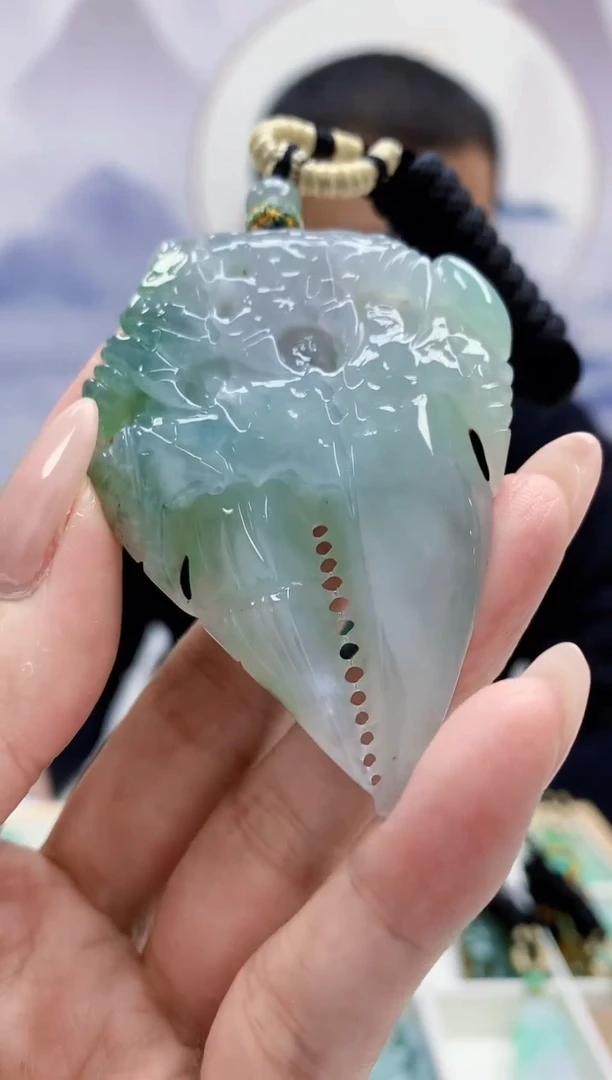 定制翡翠未镶嵌4898MM-毛货挂件72