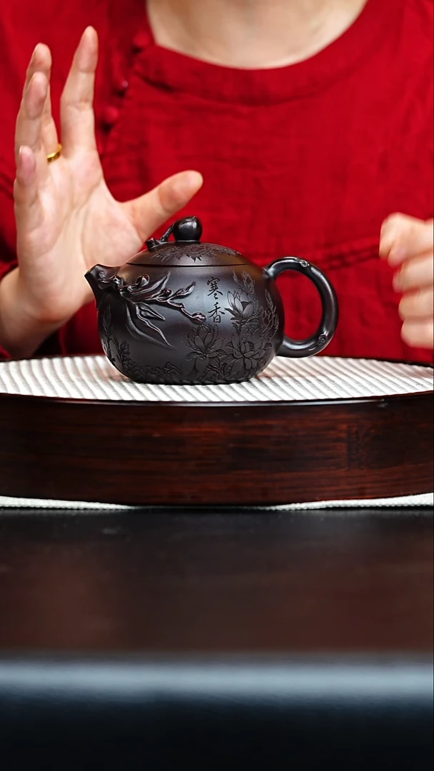 茶壶紫砂寿桃西施