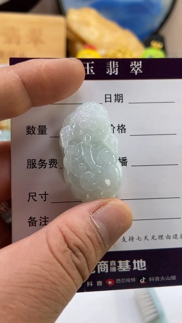 翡翠未镶嵌颈饰多人如意貔貅