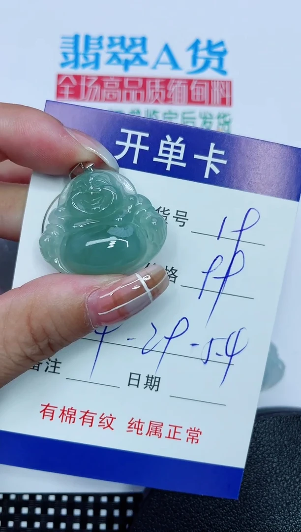 吊坠(赠链)银S925镶嵌翡翠19