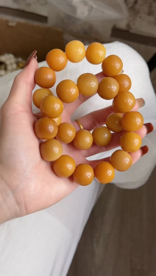 手串菩提根/象牙果w53黄油小熊 干磨苹果17*18mm落地果瑕疵不补