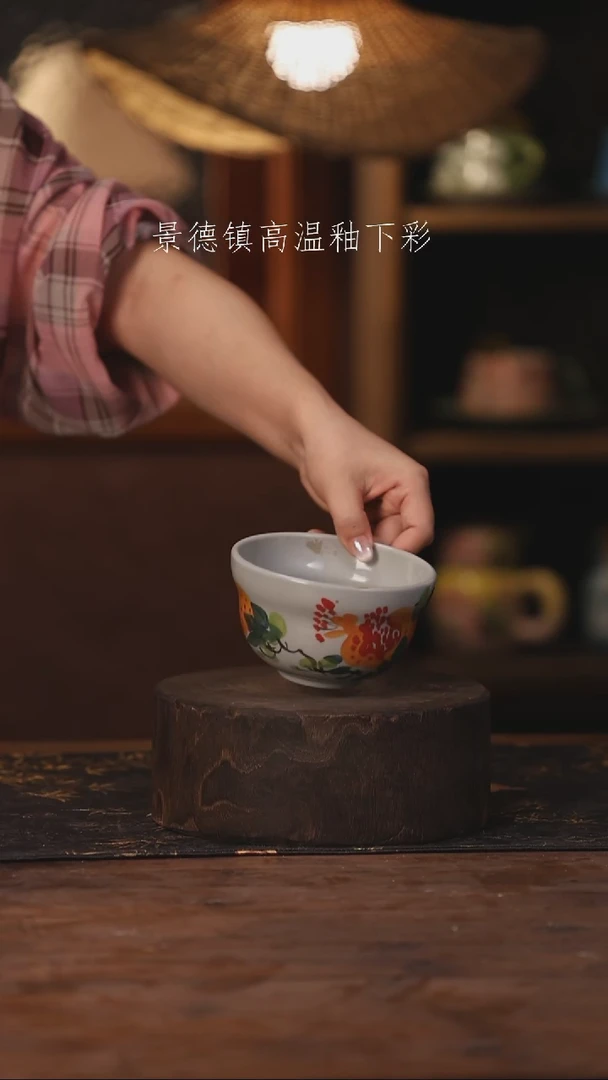 陶瓷景德镇高温釉下手绘陶瓷129