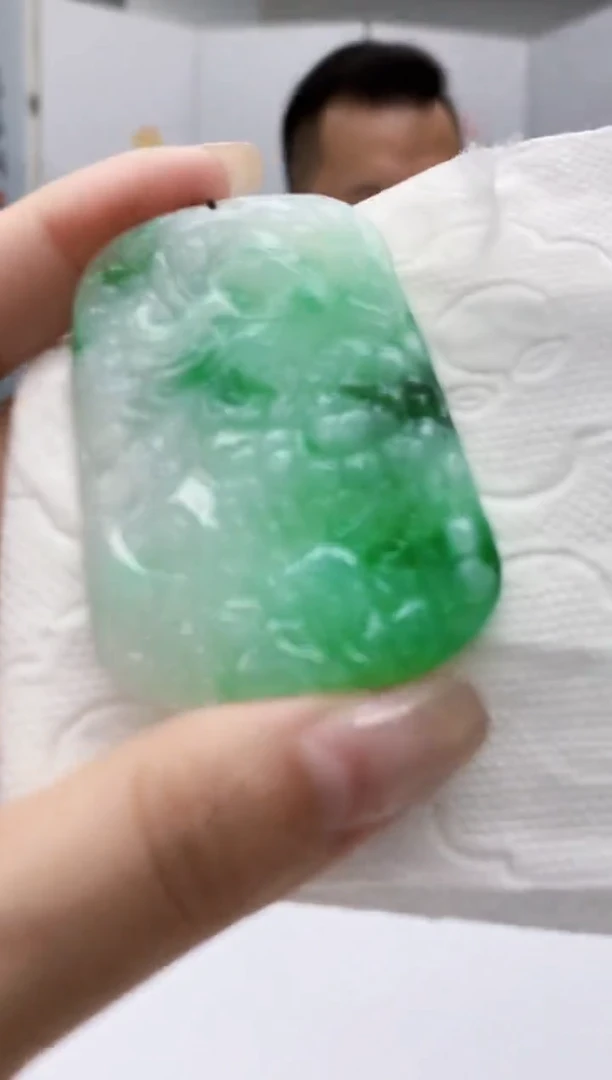 定制翡翠未镶嵌5161lr-毛货挂件50