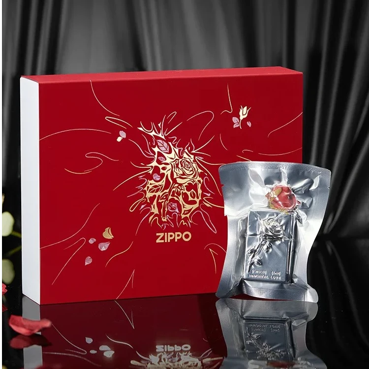 ZIPPO打火机正品-塑封玫瑰爱情防风高档送礼 【林子】TCJ1