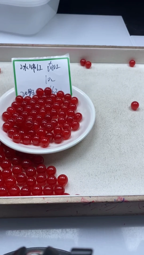 【闪购商品】玛瑙/玉髓颈饰未镶嵌w642冰锦红南红10mm*20颗