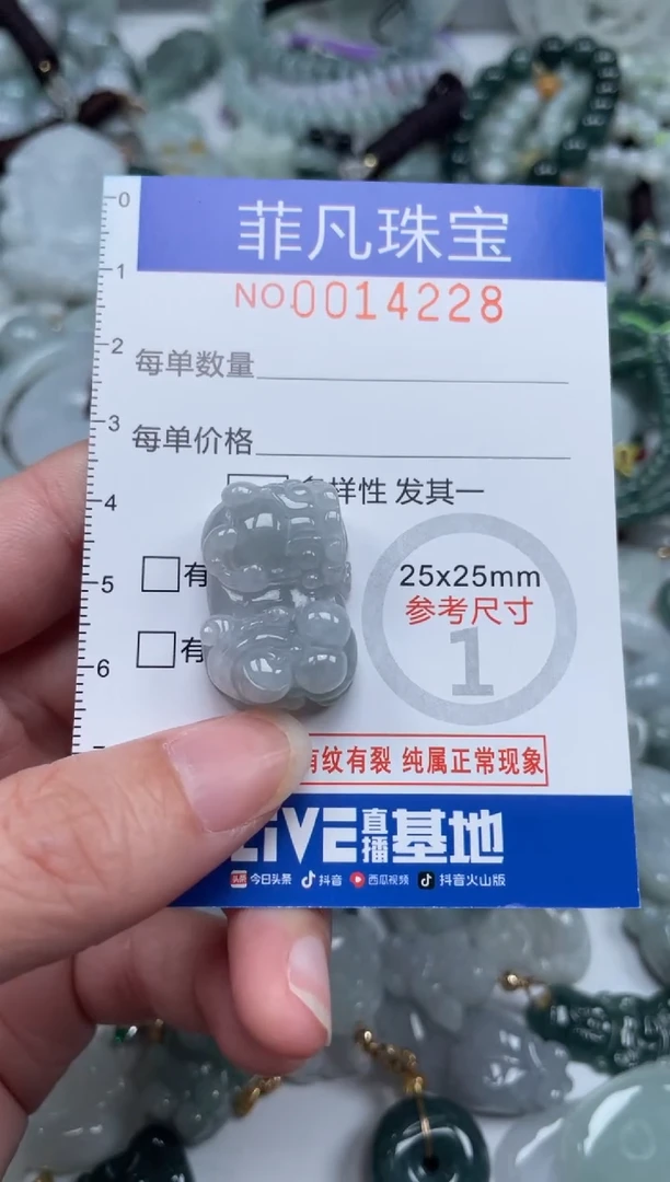 颈饰未镶嵌翡翠14228