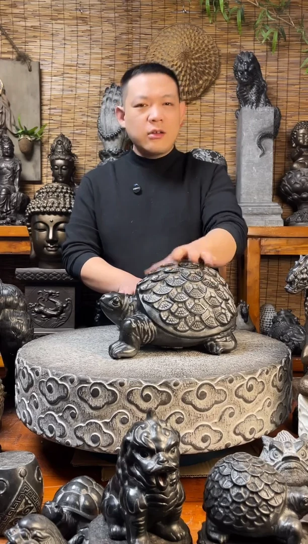 石材天然青石雕刻20金钱龟