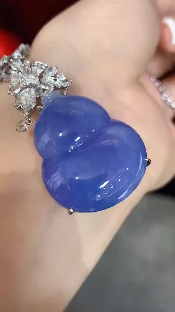 吊坠(不含链)18K金镶嵌翡翠S9