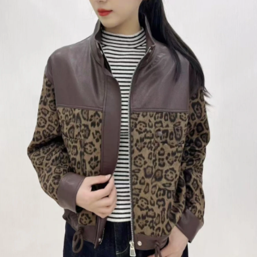 【酷野】YANGSHANG 女士休闲时尚拼接夹克外套-84S010