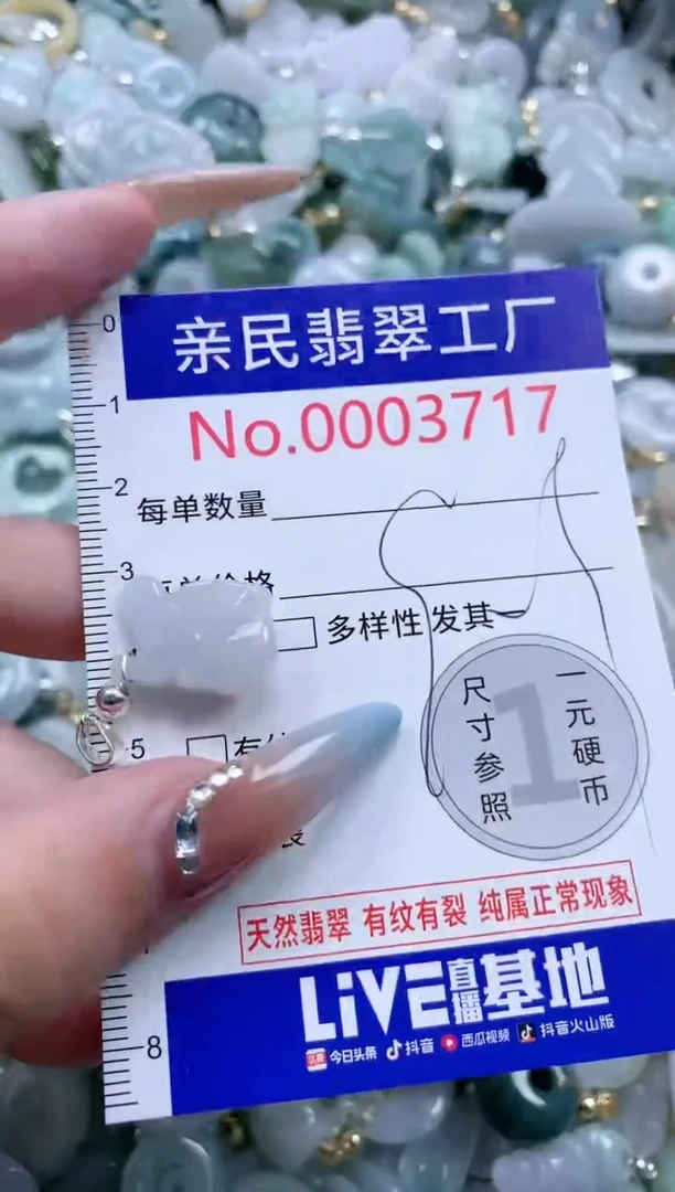 翡翠未镶嵌吊坠(不含链)3717