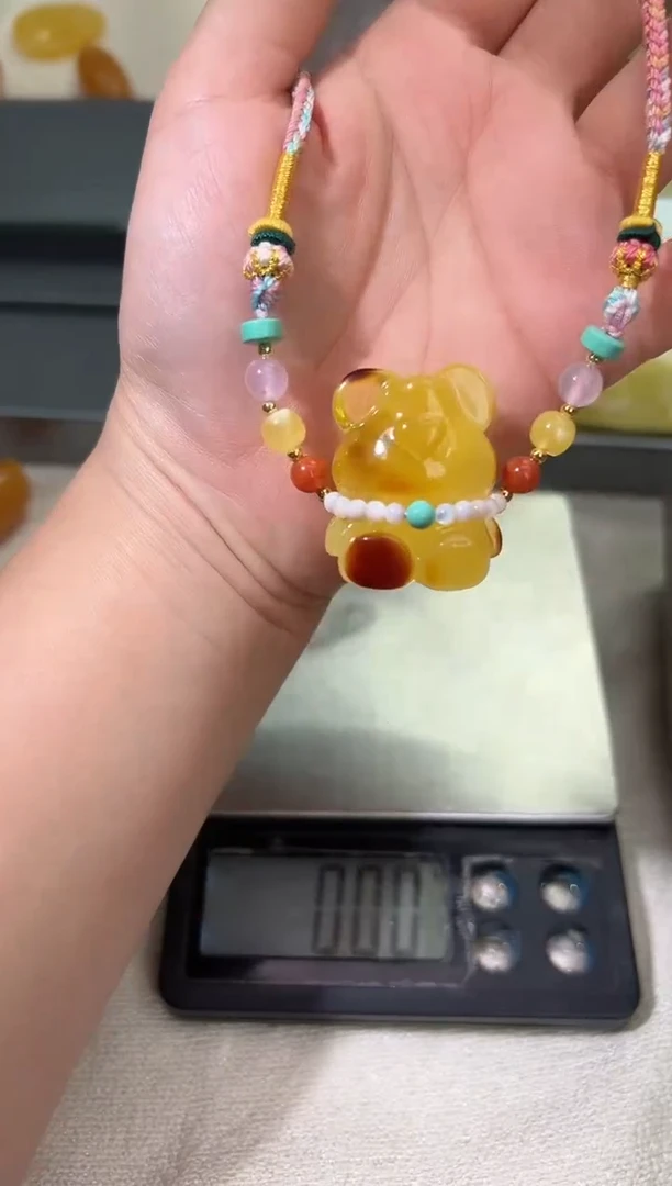 裸石琥珀未镶嵌琥珀蜜蜡吊坠