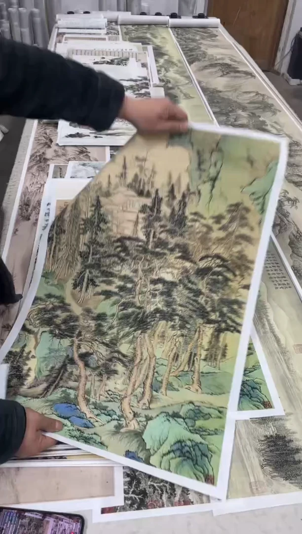 45 陈少梅山水 微喷复刻