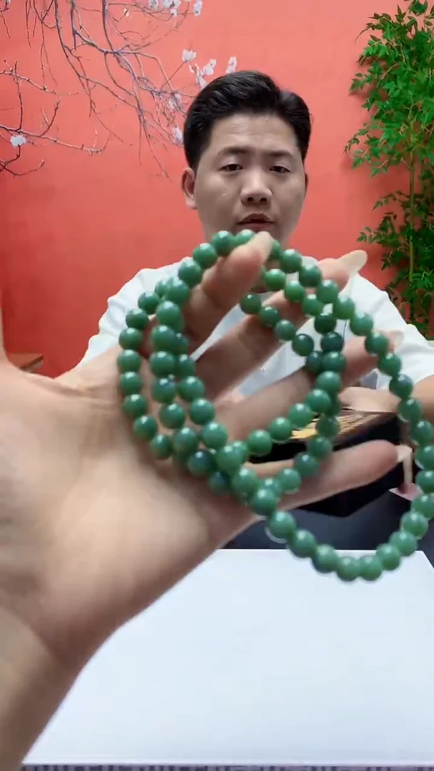 未镶嵌定制翡翠4917ty-毛货珠链63