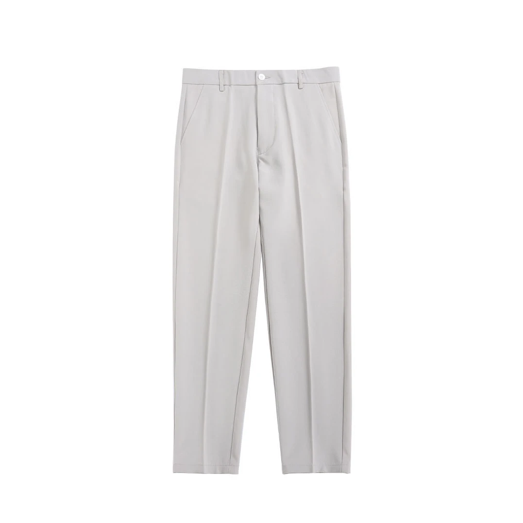 泰维肯戈休闲裤子男士百搭西裤修身长裤冰丝透气九分裤抗皱高级感