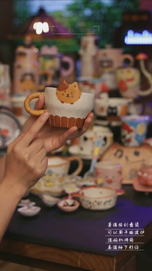 陶瓷景德镇可爱设计师款陶瓷